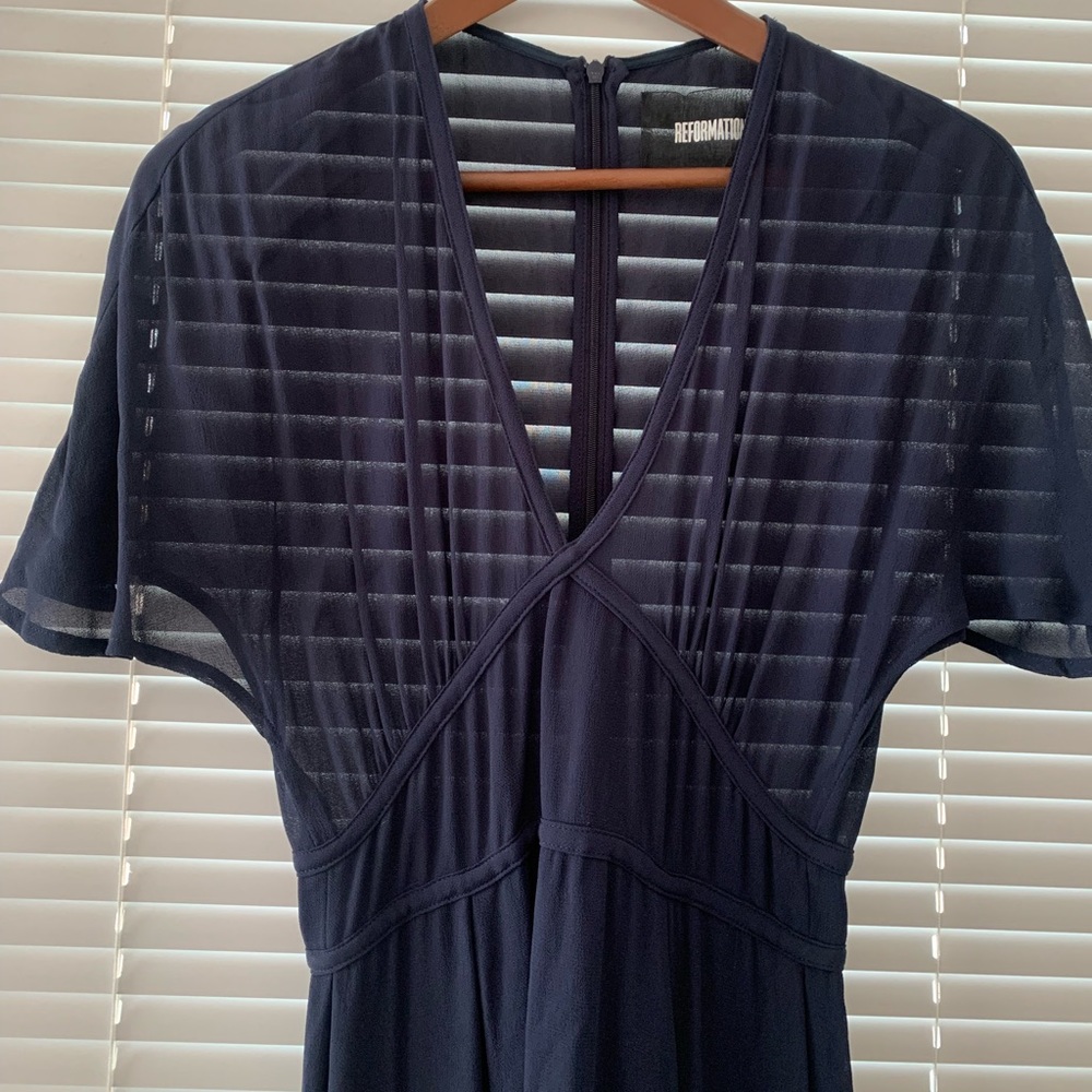 Navy Reformation Maxi Dress